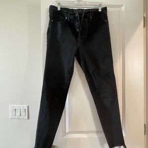 Madewell 9” High Rise Skinny in Black